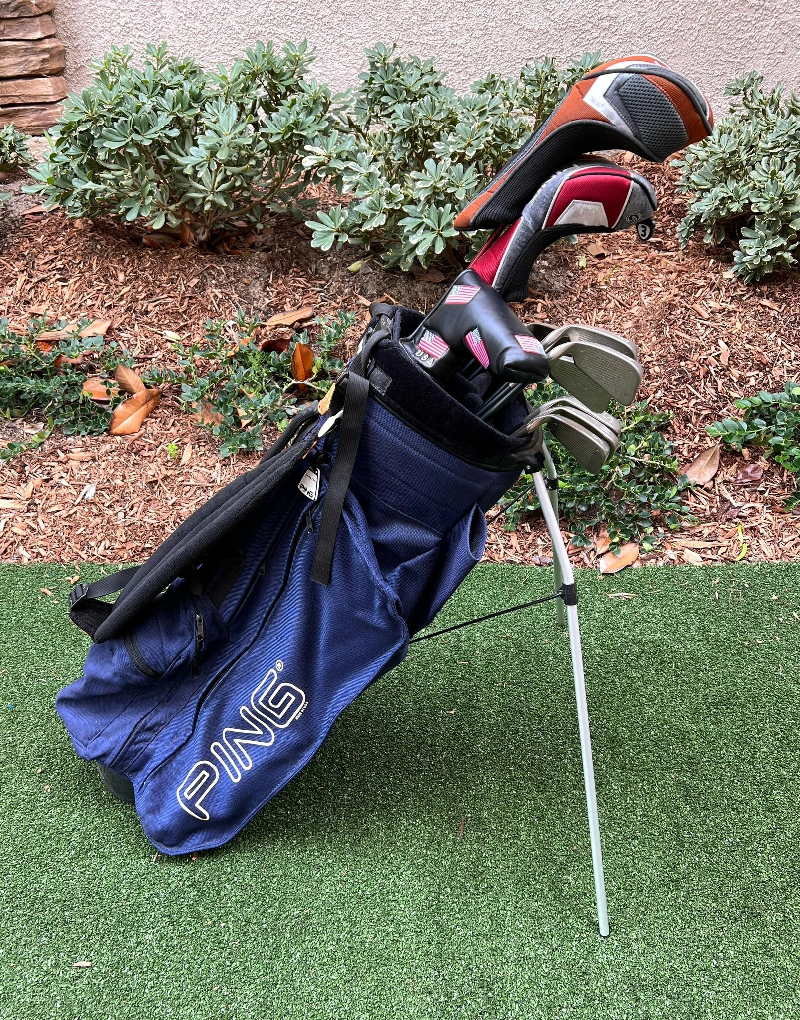 Www.chipnputt.com Ping Complete Golf Set, Stiff, ISI Nickel Irons, Woods, Putter, Stand Bag-Great! - Image 17