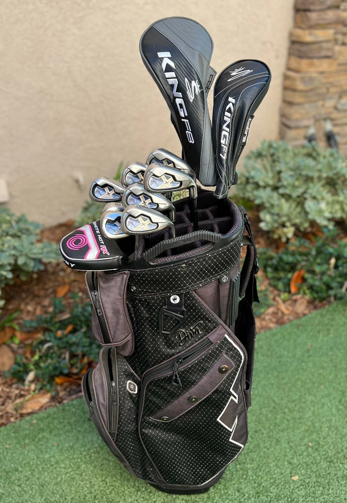 Www.chipnputt.com Callaway Women's Complete Golf Set, RH, X-18 Irons, Woods, Putter, Cart Bag-Great!