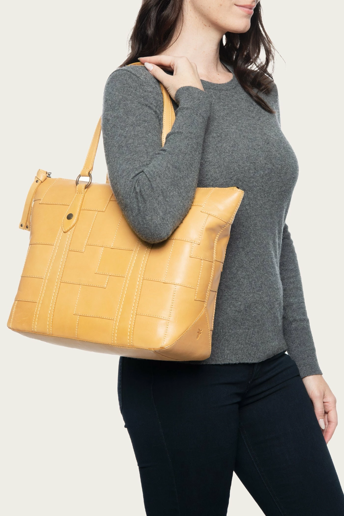 The Frye Company Melissa Patchwork Zip Shopper - Image 5