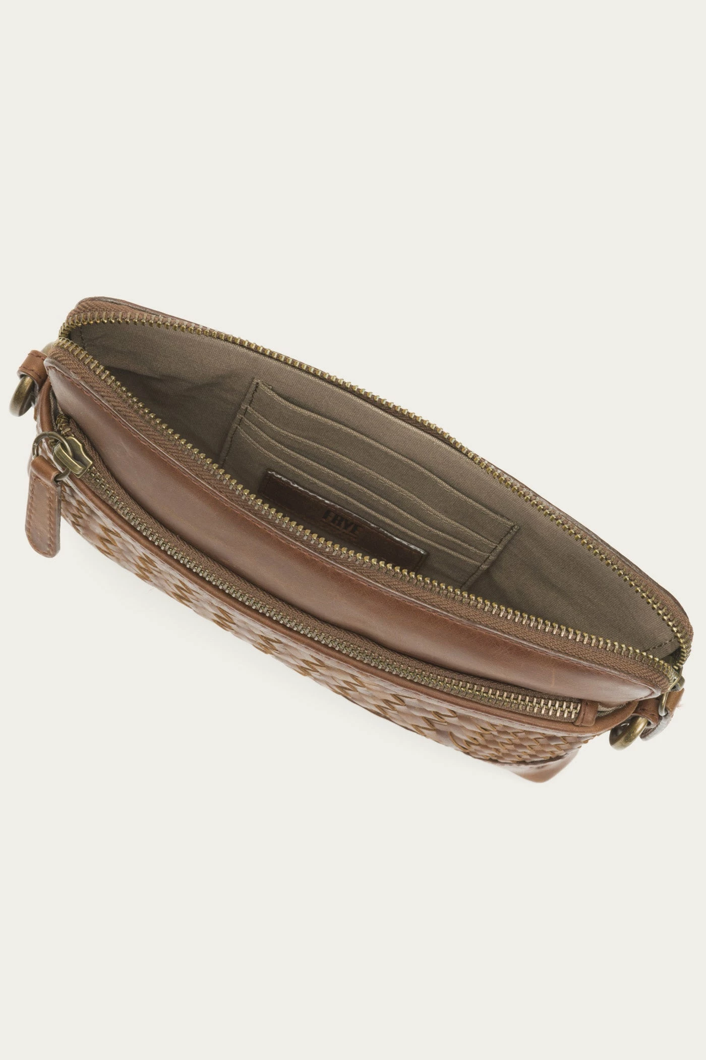 The Frye Company Melissa Basket Woven Crossbody Wristlet - Image 3