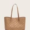 The Frye Company Melissa Metallic Basket Woven Shopper