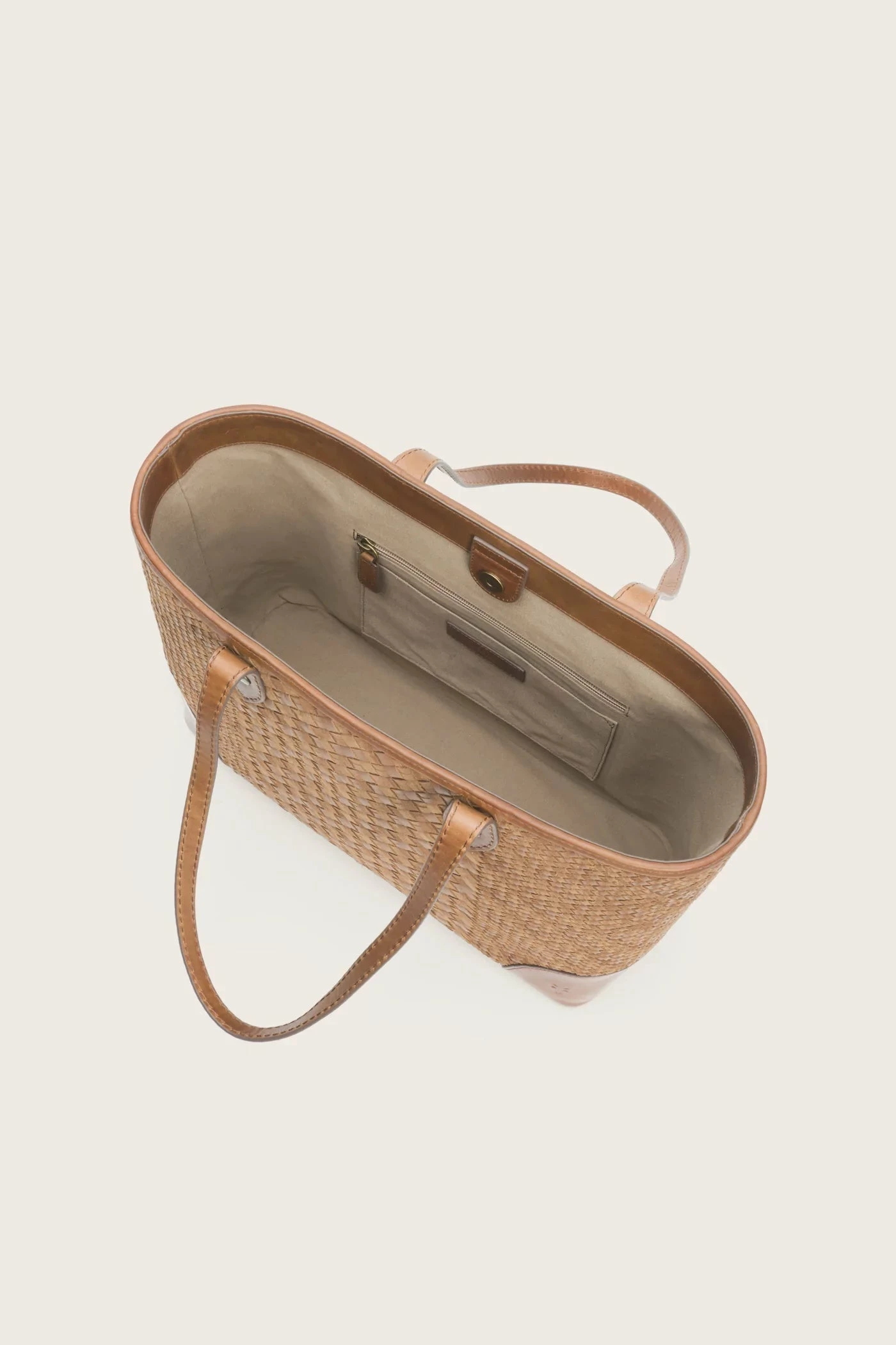 The Frye Company Melissa Metallic Basket Woven Shopper - Image 3