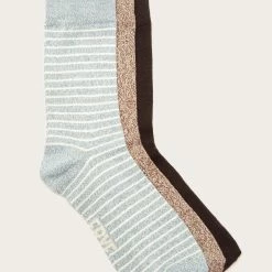 The Frye Company 3 Pack Stripe Supersoft Crew Sock - Women