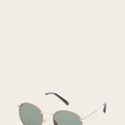 The Frye Company Gold With Camel Leather Round