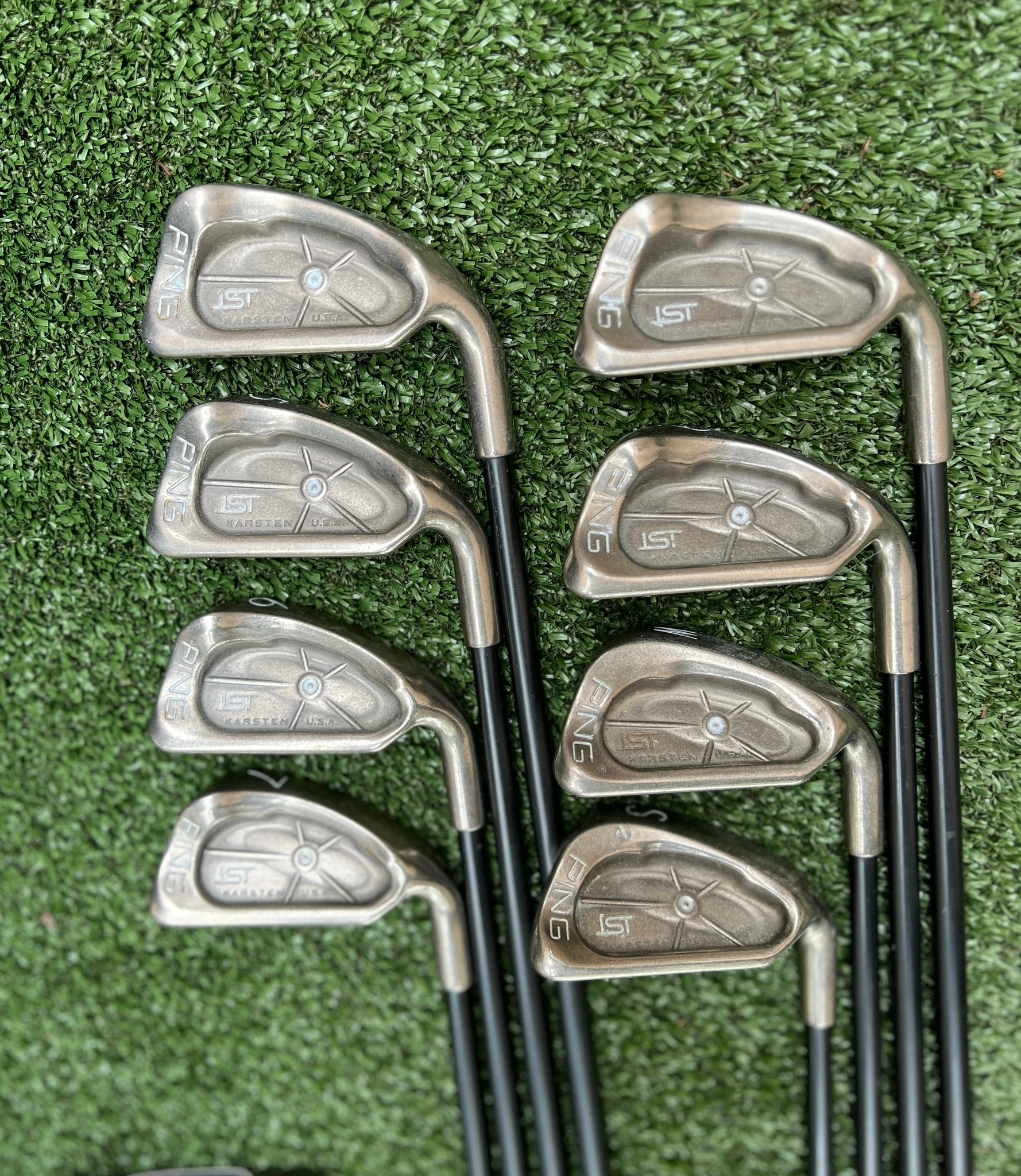 Www.chipnputt.com Ping Complete Golf Set, Stiff, ISI Nickel Irons, Woods, Putter, Stand Bag-Great! - Image 4