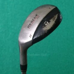 LH TaylorMade Rescue Mid 22° Hybrid 4 Iron Factory Light Metal 95g Steel Regular